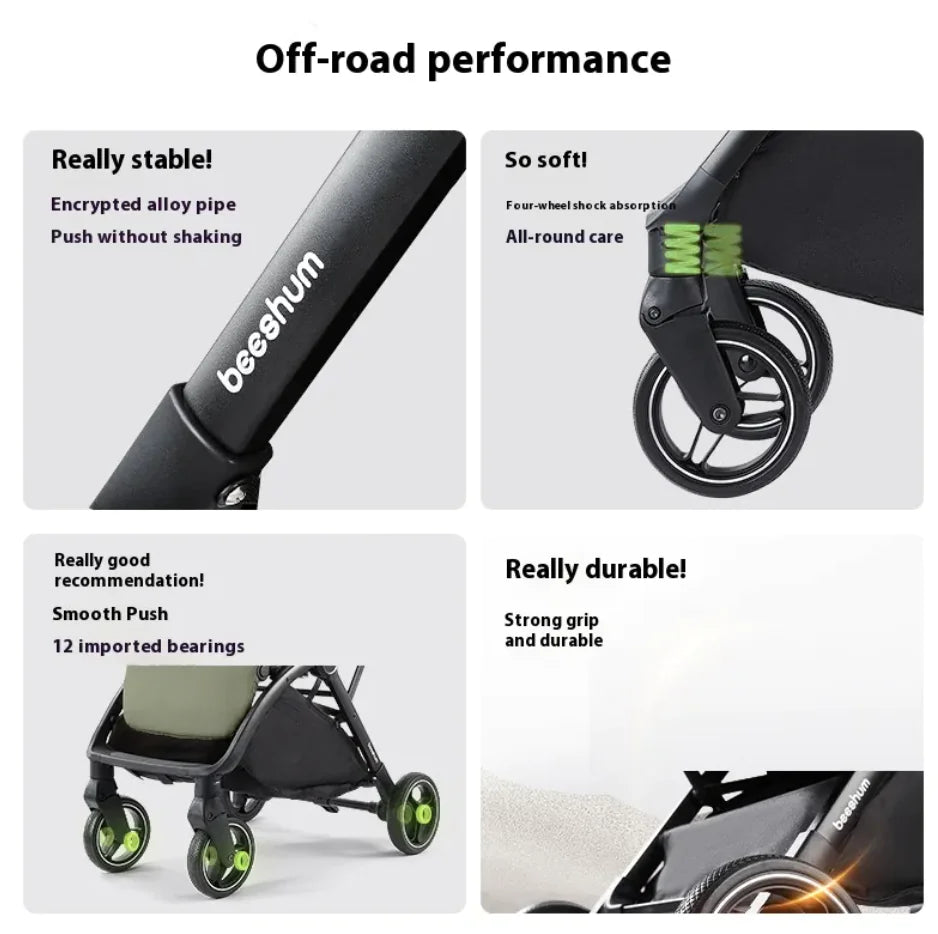 VioGlide Pro™ – Premium Leichtgewicht-Reisebuggy (Kompakt &