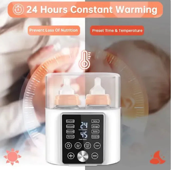 VioWarm™ – Mobiler Elektrischer Babyflaschenwärmer mit 3-Minuten-Schnellaufheizung