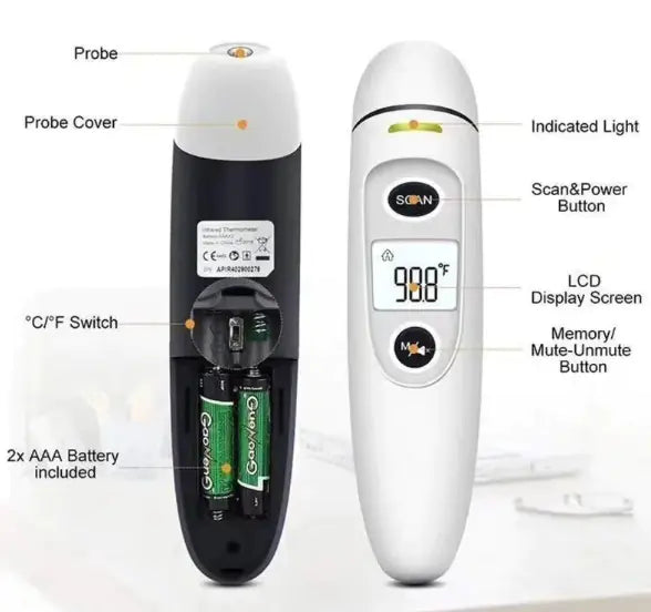VioTemp™ – Kontaktloses Infrarot-Fieberthermometer für Babys & Erwachsene