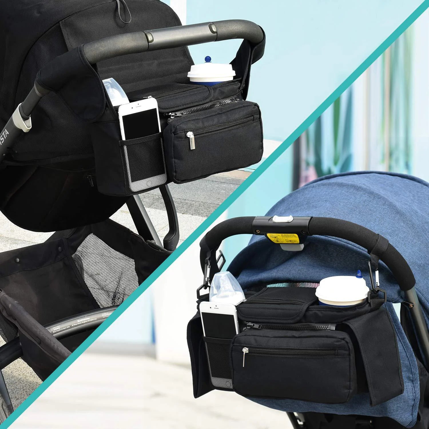 VioOrganizer™ – Universelle Kinderwagen-Tasche & Organizer (Viel Stauraum)