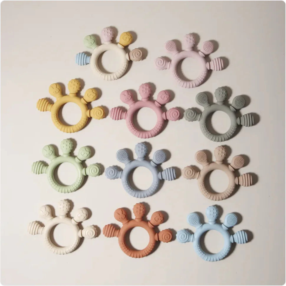 VioTeeth™ – Ergonomische Silikon-Beißhilfe für Babys (BPA-frei)