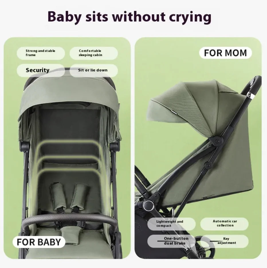 VioGlide Pro™ – Premium Leichtgewicht-Reisebuggy (Kompakt &